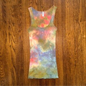 American Apparel Colorful Tie-Dye Tank Top